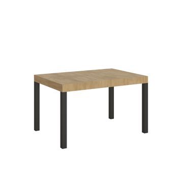 Mesa Extensible 90x130/390 Cm Everyday Roble Natural Estructura Antracita