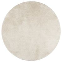 alfombra de pelo corto oviedo beige o 160 cm vidaxl