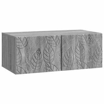 Mueble De Tv De Pared 98 X 41 X 30 Cm Sonoma Gris Vidaxl