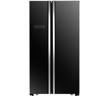 KENWOOD American-Style Fridge Freezer Black KSBSB17, Black