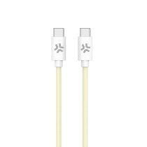Celly USBCUSBCCOTTYL cable USB 1,5 m USB C 60 W Blanco, Amarillo