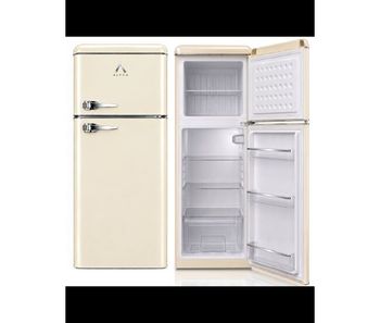 Alpha frigorífico pegasus retro cream, 133x46cm, retro crema, cíclico