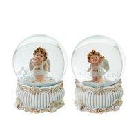 set 6 bolas de nieve tonos naturales