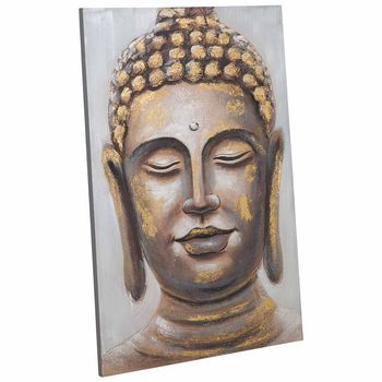 Cuadro Pintado A Mano Con Relieve Oro 80x120x3