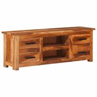 mueble de tv madera maciza 110x30x40 cm vidaxl