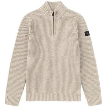 Ecoalf Jersey Pull Drago en laine recyclée beige para hombre