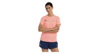 maillot rosa de manga corta new balance nyc marathon athletics de mujer