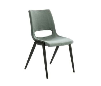 Silla comedor textil color azul serie aloha 50cm