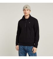 g-star para hombre d26305-d566-6484 sudadera nifous half zip negro s casual manga larga algodon organico sostenible