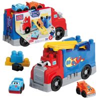 mega bloks first builders camion de carreras y construccion 19 piezas