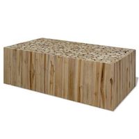 mesa de centro de teca genuina 90x50x30 cm vidaxl