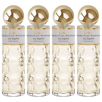 Pack De 4 Eau De Parfum Mujer Saphir Spectrum 200 Ml