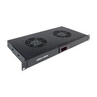 aiten data termostato digital 1u para armario rack 19 con 2 ventiladores de 120 mm