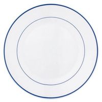 set 6 platos llanos opal 23cm arcoroc rest fazul - blanco apto microondas