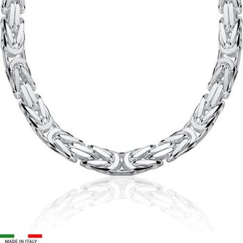 Cadena bizantina de plata 925 10mm