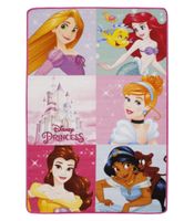 alfombra princesas disney - infantil - 80x120 - base antideslizante
