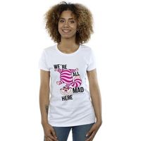 disney camiseta alice in wonderland all mad here para mujer
