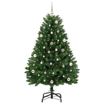 Árbol De Navidad Artificial Verde 150 Cm Pvc Y Metal