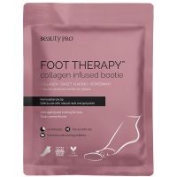 beautypro foot therapy collagen infused bootie with removable toe tip 1 pair