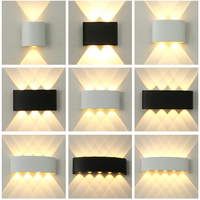 lampara de pared led arriba y abajo impermeable ip65 luz de pared interior de aluminio para dormitorio sala de estar pasillo iluminacion interior exterior