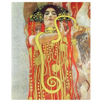 Legendarte - Cuadro Lienzo, Impresión Digital - Hygeia - Gustav Klimt - Decoración Pared Cm. 50x60
