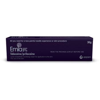 Emla 5% Cream - 30g Tube - No Dressings