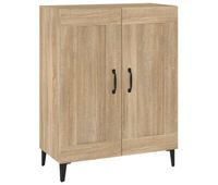 vidaxl aparador de madera contrachapada color roble 695x34x90 cm