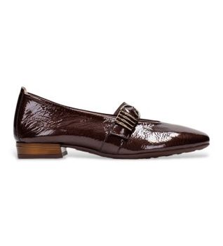 Hispanitas para mujer. HI265098 Zapatos de Piel Oslo marrón (37), Plano, Hebilla, Casual