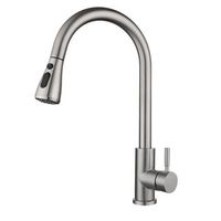 mezclador de cocina - acero inoxidable - slide - cyslmuk - 1 ud - con manguera - plata