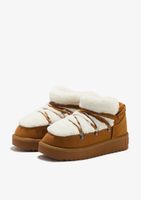 botas nordic trk fur low tan - marron