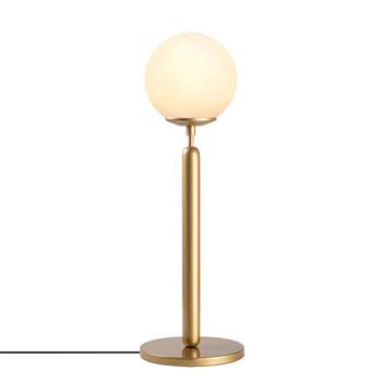 Lámpara De Mesa King-11463 Oro Cobrizo Metal Vidrio 18x18x52 Cm