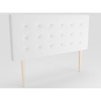 la web del colchon -cabecero tapizado miconos big para cama de 180 190 x 115 cms blanco