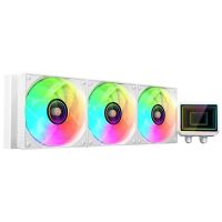 mars gaming ml-two360 refrigeracion liquida aio 600w tdp 3x ventiladores argb bomba 4 gen blanco