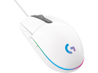 raton gaming - logitech g g203 con cable 8000dpi botones personalizables rgb lightsync memoria integrada blanco