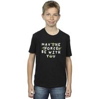 disney tops y camisetas the mandalorian may the force be with you para nino