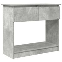 mesa consola con cajones gris hormigon 855x385x745 cm