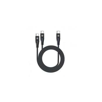 Cable Hub USB-C a 2 USB-C Celly Negro