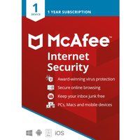 mcafee internet security 2019 - 1 year for 1 device