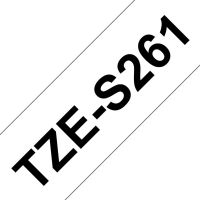 cinta rotuladora brother tze-s261 36 mm x 8 m blanconegro laminada