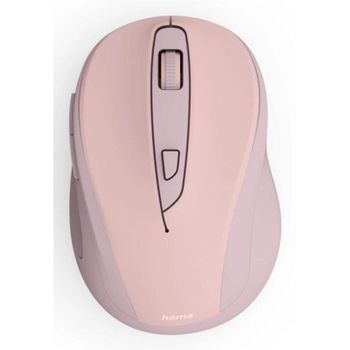 Ratón Hama WM-400 RF Wireless 1600 DPI Rosa 6 Botones Ergonomía Oficina