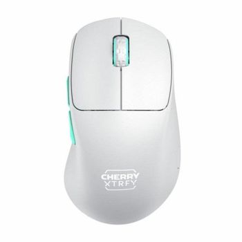 Ratón Cherry XTRFY M64 Wireless 26000DPI 2.4GHz Azul Turquesa Blanco 53g