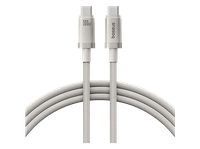 cable usb-c - baseus titanium alloy carga rapida tipo c a c alta resistencia 100 cm universal w dorado galaxy