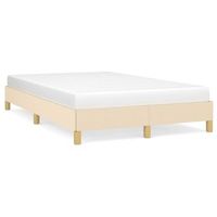 cama matrimonial  cama para adultos  estructura de cama tela crema 120x190 cm