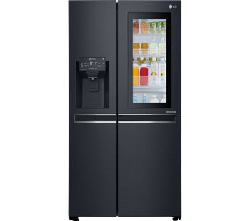 LG GSX960MCVZ American-Style Smart Fridge Freezer - Black, Black
