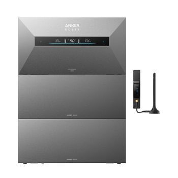 Kit Anker Solix Solarbank Max Ac Con 2 Baterías De Expansión Bp7000, Almacenamiento Ca 21kwh