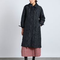 damson madder aubrey quilted shell coat - uk 14