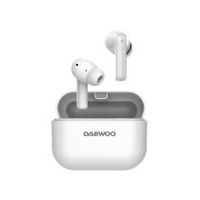 auricular daewoo tws in-ear bluetooth 53 con estuche de carga usb tipo-c autonomia 6 horas color blanco