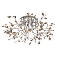 plafon metal y cristal  27 cm