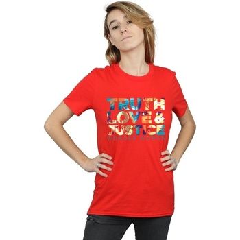 Dc Comics Camiseta 84 Truth Love Justice para mujer
