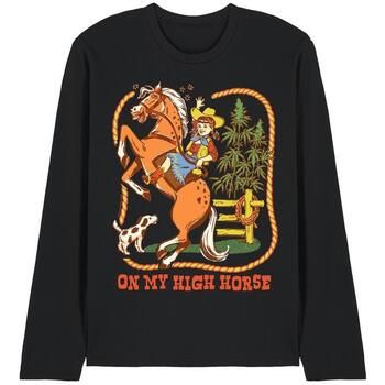 Steven Rhodes Camiseta manga larga On My High Horse para hombre